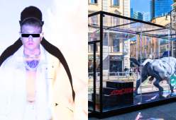 Lazza, l'installazione artistica a Milano in attesa del nuovo album 