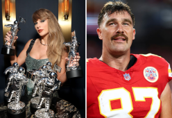 VMAs, Taylor Swift dedica i suoi premi al fidanzato Travis Kelce