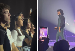 Ambra Angiolini accompagna la figlia Jolanda al concerto di Renga