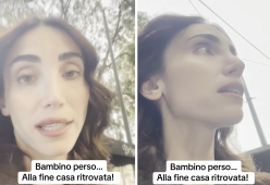 Francesca Rocco trova un bambino solo in strada e lo riporta a casa