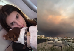 Elisabetta Canalis e gli incendi: “Vedo le fiamme da casa mia”