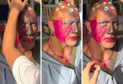 The Rock si fa truccare dalle figlie: il risultato è tutto da ridere
