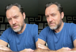 Jude Law ironizza sulla stempiatura: “Per i figli si chiama isola”