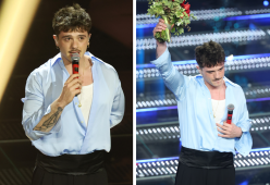 Olly emoziona con “Balorda Nostalgia”, applausi anche dall’orchestra