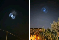 Cos’era quella spirale di luce blu avvistata nei cieli italiani?
