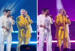 Miguel Bosè scatenato: il video del balletto sexy con i coristi