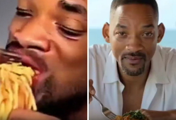 IA: il video realistico di Will Smith che mangia gli spaghetti