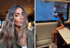 Il papà di Federica Nargi rincorre il treno per salutare le nipotine