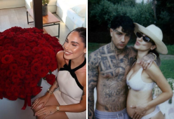 Giulia De Lellis e Tony Effe: rose rosse per l’anniversario