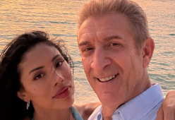 Ezio Greggio ufficializza la relazione con Nataly Ospina: la foto
