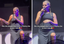 Alessandra Amoroso interrompe il concerto perché la figlia scalcia