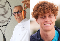 Bruno Barbieri crea un soufflé per Sinner per festeggiare Wimbledon
