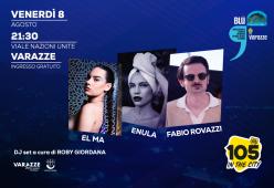 L'8 agosto 105 IN THE CITY arriva a Varazze per le "Notti Blu" con El Ma, Enula e Fabio Rovazzi!
