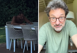 Carlo Conti “sparisce” nel giardino: la foto fa impazzire i social
