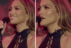 Jennifer Lopez e l’ospite “a sei zampe” in concerto: il video virale
