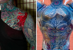 L’uomo più tatuato del mondo: oltre 30 strati d’inchiostro sul corpo
