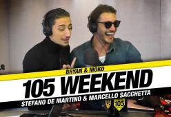 Stefano De Martino e Marcello Sacchetta a 105 Weekend: dopo 20 anni, sono ancora insieme ad Amici!