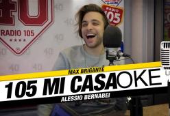 105 Casaoke, la performance di Alessio Bernabei. Guarda il video..
