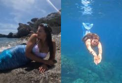 "Sono una sirena nella vita reale: passo ore con la mia coda da 5 kg"