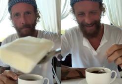 Il caffè con il burro di Jovanotti non convince i fan: il video