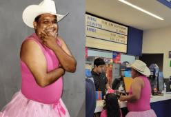 Papà si veste di rosa per accompagnare la figlia a vedere “Barbie”