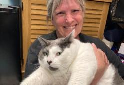 Il gatto di 18 chili ha trovato una casa amorevole