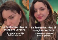 Arisa fa discutere sui social: "Come sembrare gravida tutto il giorno"