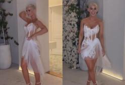 Influencer australiana travolta dalle critiche per l’abito delle nozze