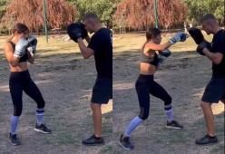 Elisabetta Canalis e Georgian Cimpeanu: kickboxing a colpi d’amore