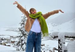 Federica Pellegrini sulla neve: “Amo la neve quando meno te l’aspetti”
