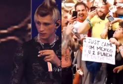 Machine Gun Kelly esaudisce il “sogno” di un fan dandogli un pugno