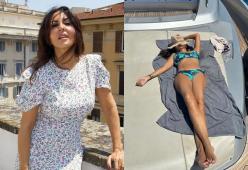 Sabrina Ferilli in vacanza sullo yacht, il botta e risposta col fan