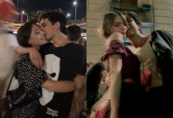 Tananai abbracciato alla sua Sara: i due sorridenti e innamorati