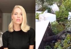 Maltempo a Milano, Michelle Hunziker e le immagini del suo terrazzo
