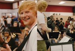 Ed Sheeran, la sorpresa in una scuola americana: il video emozionante