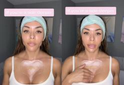 Beauty influencer rivela: “Cosa faccio per un seno senza rughe”