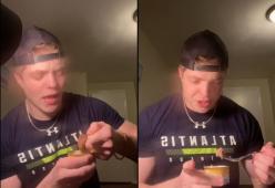 Il fitness influencer che ha mangiato cibo per gatti