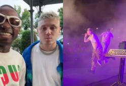 Lazza invita sul palco Bello Figo per cantare “Pasta con tonno”