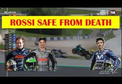 Incidente shock in moto GP: Valentino Rossi, sfiorato da una moto, è vivo per miracolo