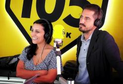Marina Pierri e Giorgio Viaro a 105 Friends per presentare FeST - Il Festival delle Serie TV!