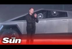 Epic fail di Elon Musk: il vetro "indistruttibile" della nuova Tesla si rompe al primo colpo