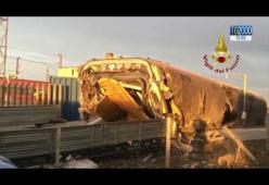 Frecciarossa deraglia a Lodi: il video del disastro ferroviario