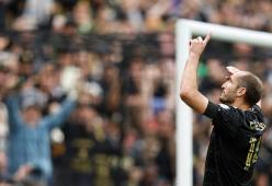 Il primo gol americano di Chiellini e la dedica a Davide Astori