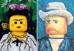 L’artista che usa i mattoncini colorati per riprodurre opere d’arte