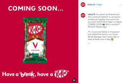 Arriva Kit Kat V: la barretta di cioccolato totalmente vegana