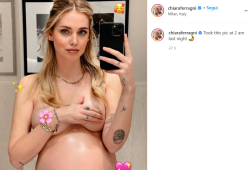 Chiara Ferragni: il selfie nuda con il pancione scatena la polemica