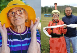 Baba Lena Erkhova la vecchietta che ha girato il mondo a 90 anni