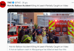 Tragedia in New Mexico: mongolfiera precipita con 5 persone a bordo