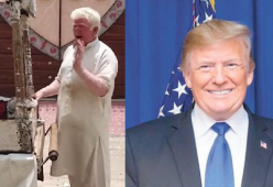 Trump ha un sosia: un albino pakistano che vende gelati 

