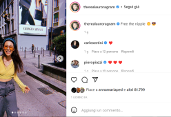 Aurora Ramazzotti mostra i capezzoli e lancia la campagna “Free the nipple”